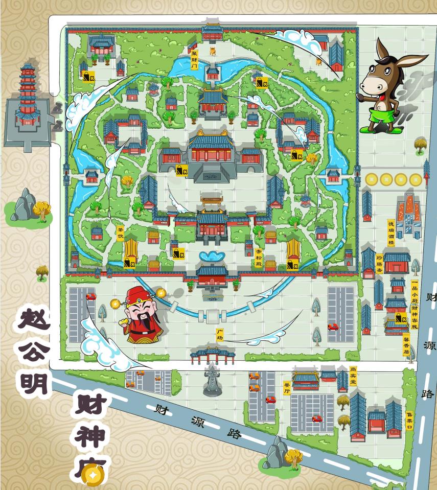 汉中景区的手绘地图一般有什么作用
